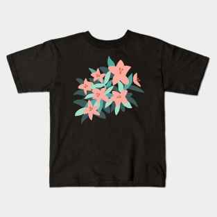 Tiger Lily Flowers Kids T-Shirt